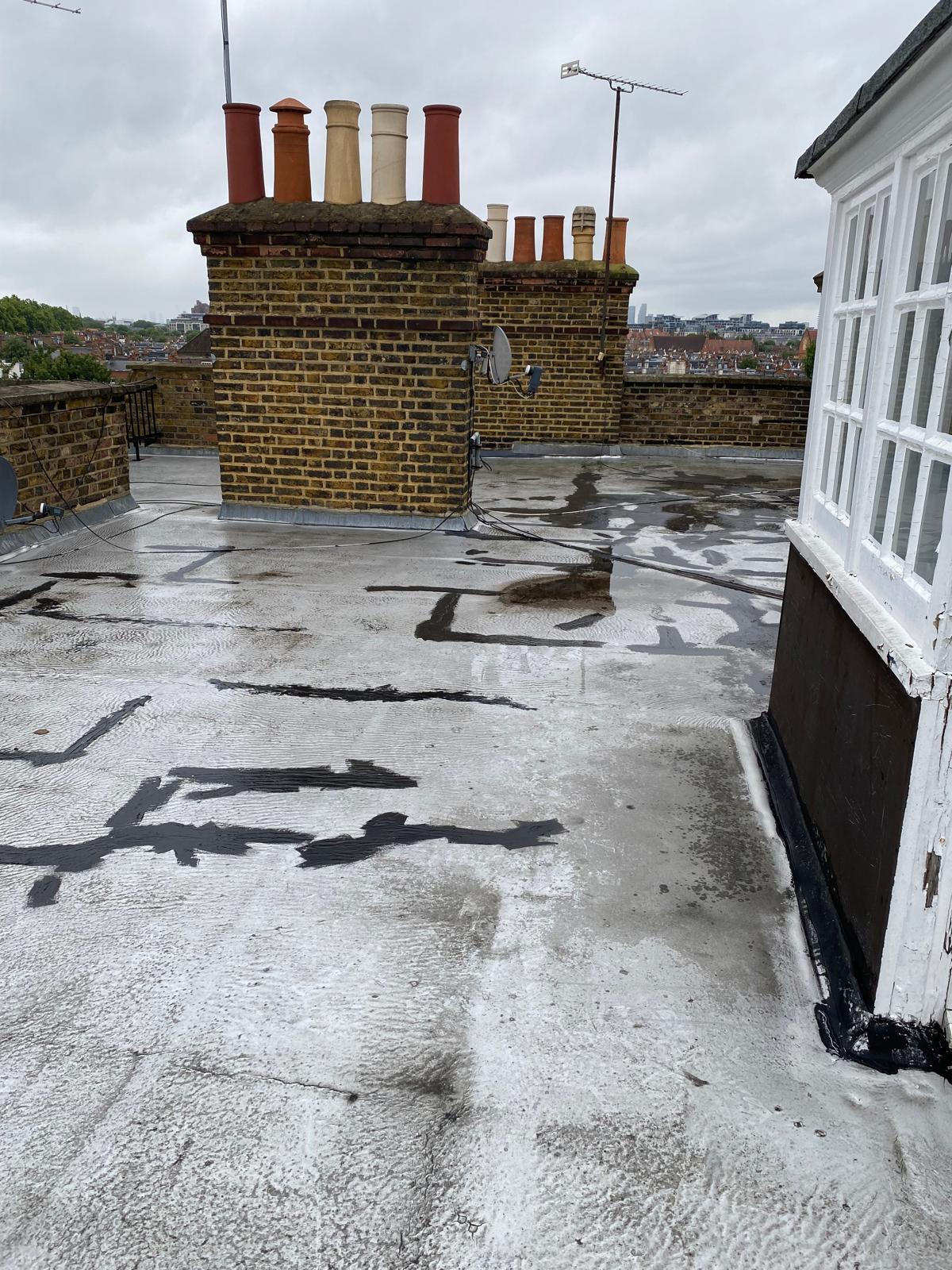 Communal works on a London building