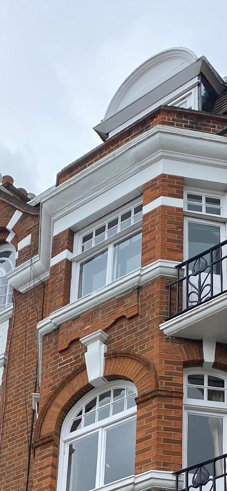 Works in progress on a London block